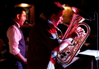 Nu Quartet Plus @ Cliff Bell's - July 2011 (16): Brad, Diego Rivera
