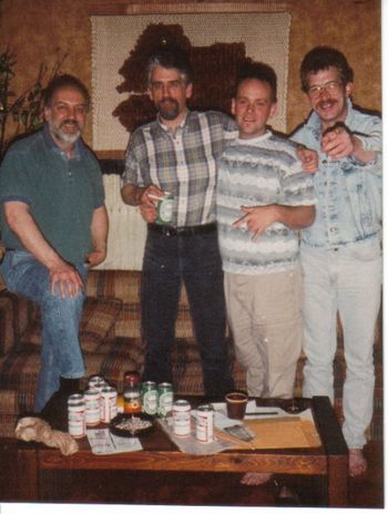 Hennessy Cognac Jazz Search - 1989 (4): Tom Brown, Steve Wood, Kurt Krahnke and Brad in Hollywood
