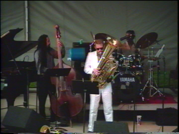 Flint/King Cobra Jazz Festival - August 1994 (14): Jaribu Shahid, Brad, George Davidson
