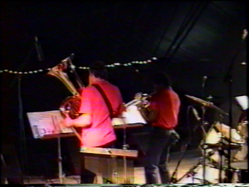Kenn Cox Guerilla Jam Band - Moers, Germany - 1990 (23): Brad, Rayse Biggs
