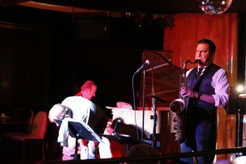 Nu Quartet Plus @ Cliff Bell's - July 2011 (38): Brad, Gary Schunk, Diego Rivera
