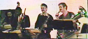 Sextet @ Paradigm Center - January 1988 (6): Jaribu Shahid, Vincent Bowens, Steve Wood, Brad
