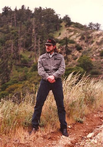 Hiking in Big Bear, California, Summer of 1990.

