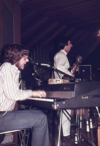 Grayson (left) and bassist David Stoltz, Portrait Blues concert, 1970.

