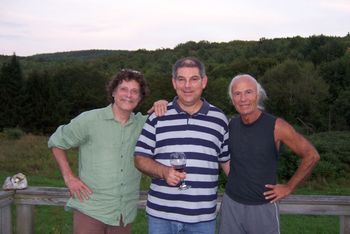 Barry, Jared Shapiro, and Johnny Yuma after a 2011 recording session for The Spice of Life
