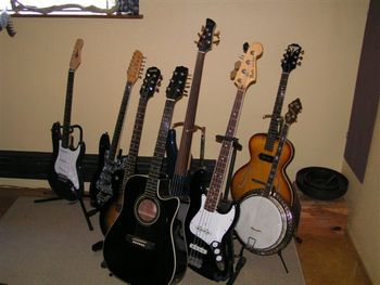Same guitars, different place
