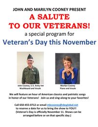 A Salute to our Veterans by John and Marilyn Cooney