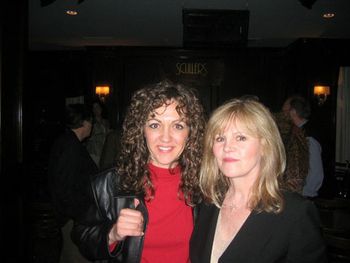 with jazz singer and friend Donna Byrne
