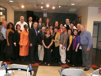 New York Sheet Music Society Songwriter Showcase songwriters and performers (Krisanthi back center)
