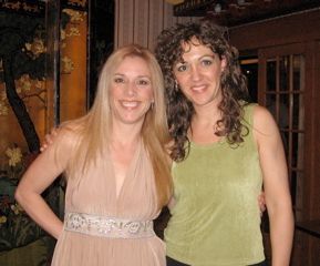 with jazz singer and friend Amanda Carr
