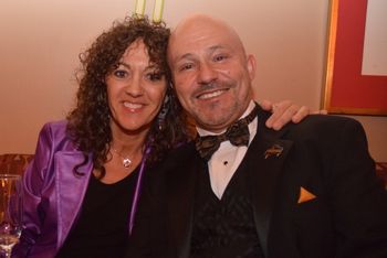 with friend and fellow cabaret entertainer Michael Kreutz
