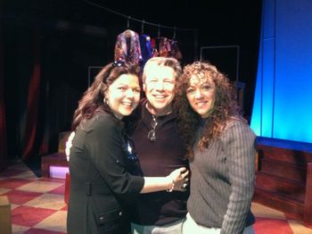 Godspell Director Dori Bryan, Tech Director Jim Beauregard, Musical Director Krisanthi Pappas, Dean College
