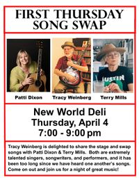 Terry Mills - song swap with Patti Dixon and Tracy Weinberg