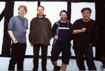 Tom with David Knopfler band On tour with David Knopfler - Wishbones album
