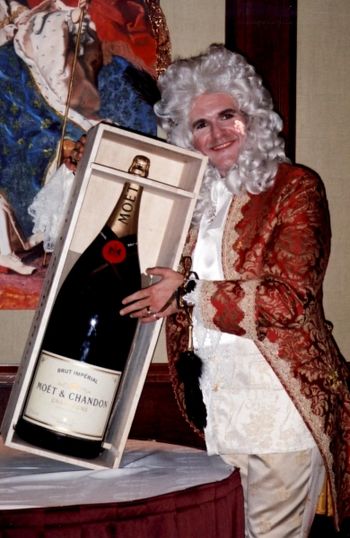 BIRTHDAY PARTY - Randall MacDonald with Nebuchadnezzar of Champagne - December 2004
