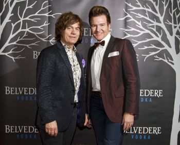 Darcy Kaser & Randall MacDonald on the Red Carpet at the Belvedere Vodka Party for Western Canada Fashion Week March 31, 2012
