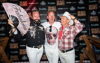 Randall MacDonald, Carson Kressley, Darcy Kaser at Drag Me To Brunch July 16, 2022
