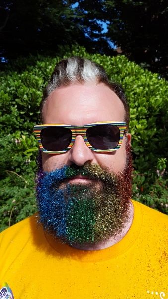 Glitter Beard for Vancouver Pride August 5, 2018
