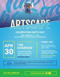 TIM CHARRON Band  at ARTSCAPE Miami Beach - Collins Park. Celebrating Earth Day