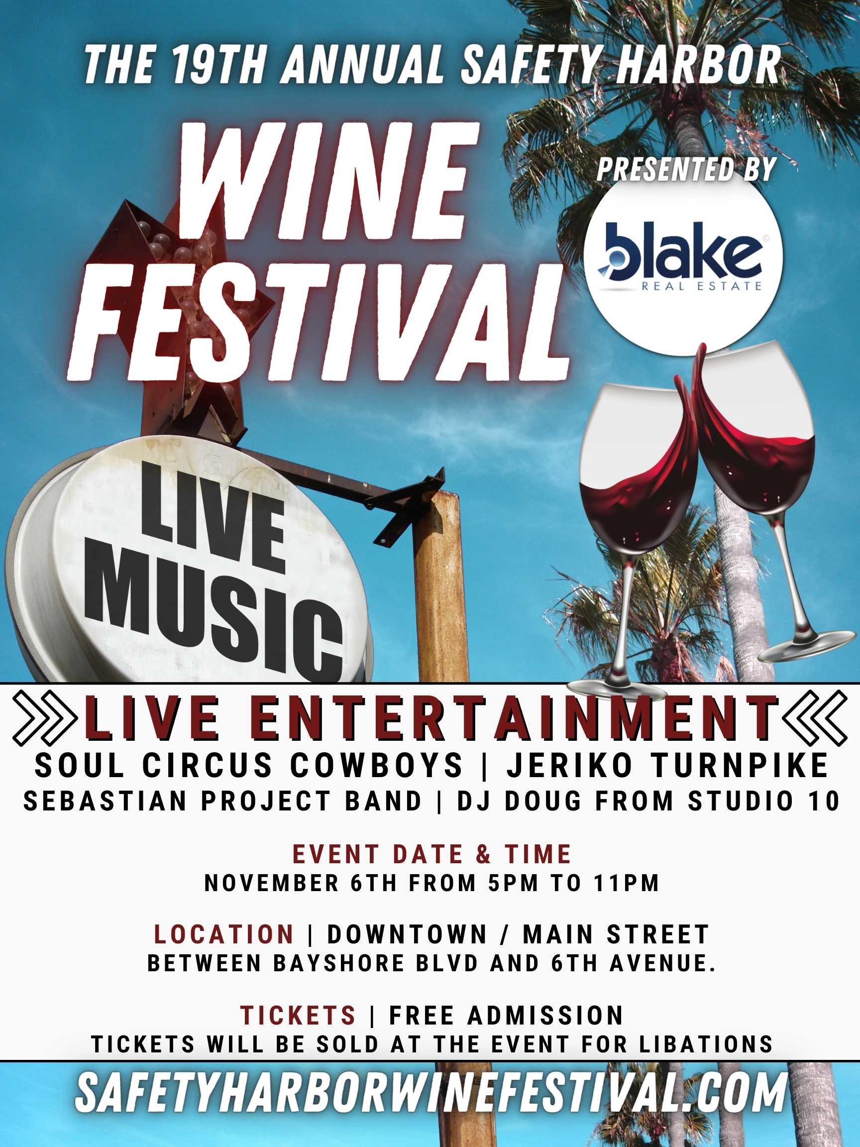 Safety Harbor Wine Festival @ 19th Annual Safety Harbor Wine