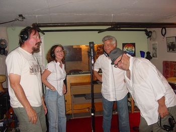 Steve Gilligan, Ruby Bird, Lenny Shea and Sal Baglio....part of the big chorus on "Truth".
