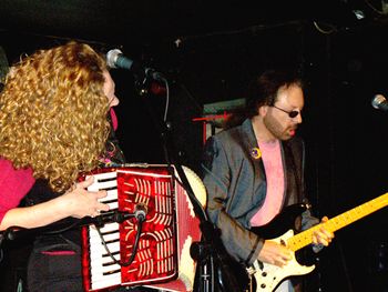 Bird Mancini Band at The Cavern Club, Liverpool, UK l-r JBird Mancini Band at The Cavern Club, Liverpool, UK l-r John Bridge, Ruby BBird Mancini Band at The Cavern, Liverpool, UK-Ruby Bird, Billy Carl Mancini
