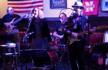 Bird Mancini Band l-r Joel White, Ruby Bird, Joe Jaworski, Billy Carl Mancini -photo by Diane Androncia
