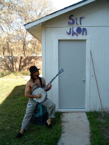 I lived in this shack behind the recording studio in between tours.
