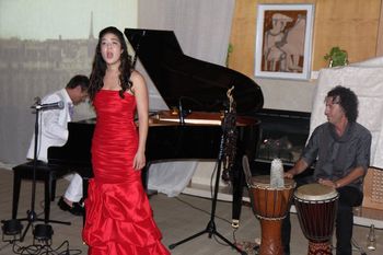 Mark Chait with Katy Tang (Soprano), Joey Peters (Percussion), performing 'Mystic Reverie' from the Yoga Safari CD
