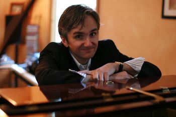 Craig at the piano in his studio.
