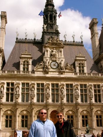 The Brothers Bidondo in Paris! The Brothers Bidondo in front of the Hôtel de Ville in Paris, France, 2009
