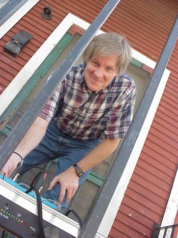 Mr. Jelly Lord on Jelly Roll's front porch
