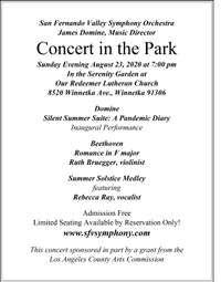 Silent Summer Symphony Serenade Outdoor Concert