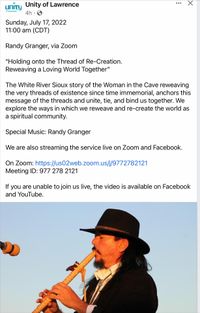 Rev Randy Granger message and music