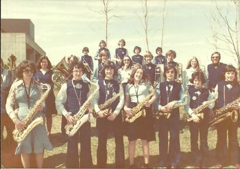 WRHS Band My high school stage band in 1974.  I'm the 2nd from the right in the front row.  Shortest guy in the band!
