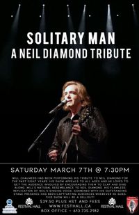 SOLITARY MAN: Neil Diamond Tribute (please note new date and time)