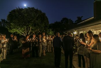 Singing "Garden Walk" by Candle Everyone got a change to join in with a backyard candle light celebration!
