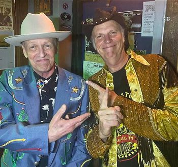 Kent with Jason Ringenberg at Montrose Saloon July 16, 2021
