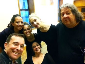 Patricia Guerrero and Friends. Alfonso here with Xianix Barrera, the talented flamenco Dancer Patricia Guerrero, Melinda Márquez, Arturo Martínez and below Elisabet Torras. October 16th, 2015.
