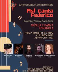 Centro Español presents "Así Canta Federico"