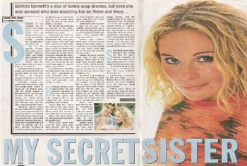 Belinda Emmett revealed the story of her secret sister exclusively to Kelvin in TV Times magazine
