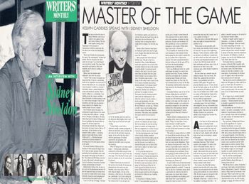 Sidney Sheldon cover interview
