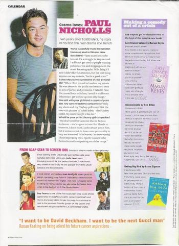 Kelvin's interview with Paul Nicholls from the Cannes Film Festival in Cosmopolitan magazine
