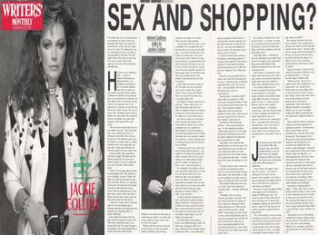 Jackie Collins cover interview
