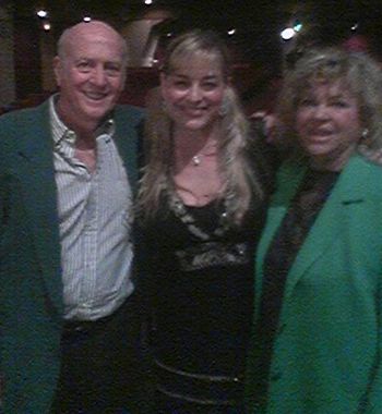With songwriter Mike Stoller ("Hound Dog," "Jailhouse Rock") & wife, jazz musician, Corky Hale, after a concert in Los Angeles
