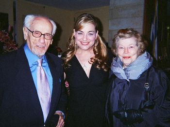 With husband and wife power-duo Eli Wallach and Anne Jackson, after a performance in NYC
