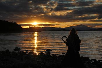 Midnight sun in Northern Norway
