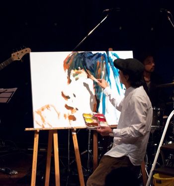 Live at JZ Brat in Nov 2014 / live painting / photography by eji
