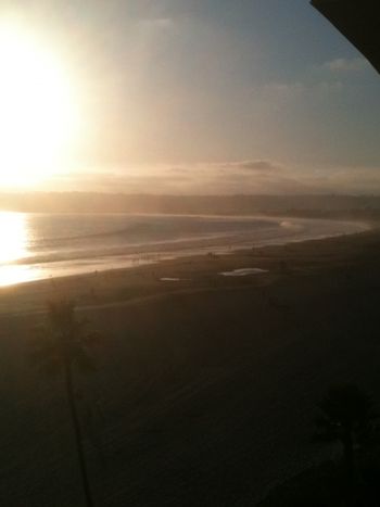 Early call time - morning shoot on the beach
