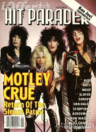 Motley Crue Hit Parader 1987
